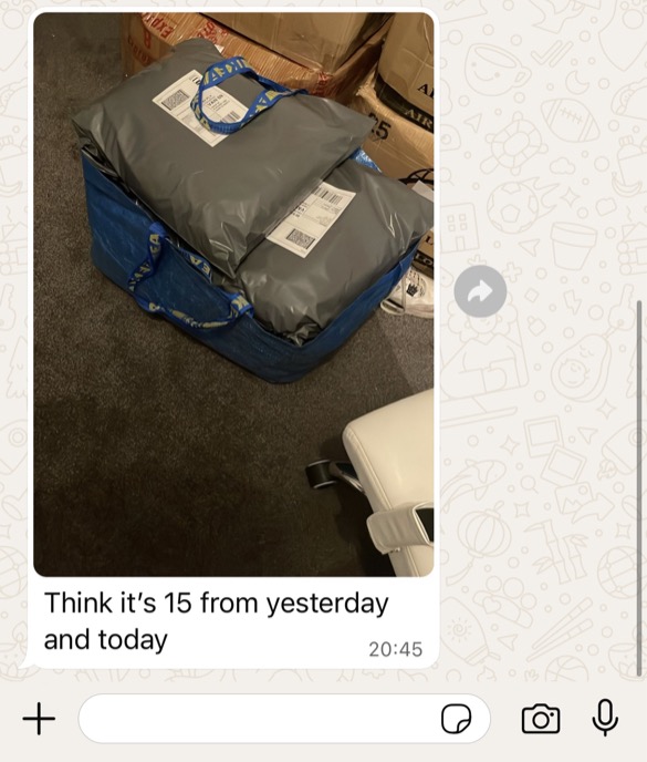 15 sales from yesterday and today